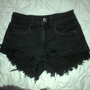 Black short shorts